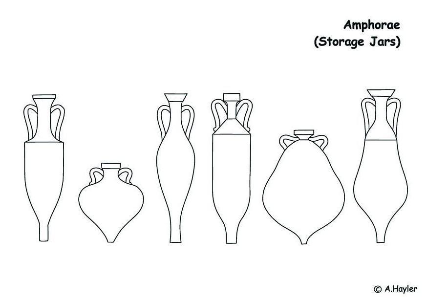 Coloring page amphora