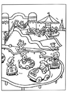 Coloring pages amusement park