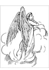 Coloring pages angel