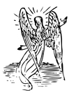 Coloring pages angel