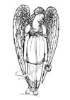 Coloring pages angel