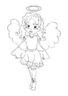 Coloring pages angel