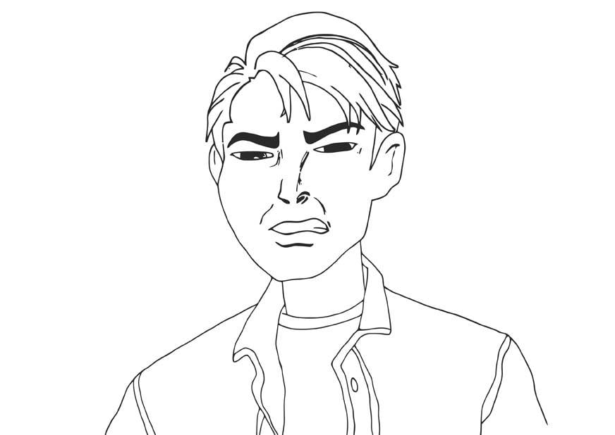 Coloring page angry