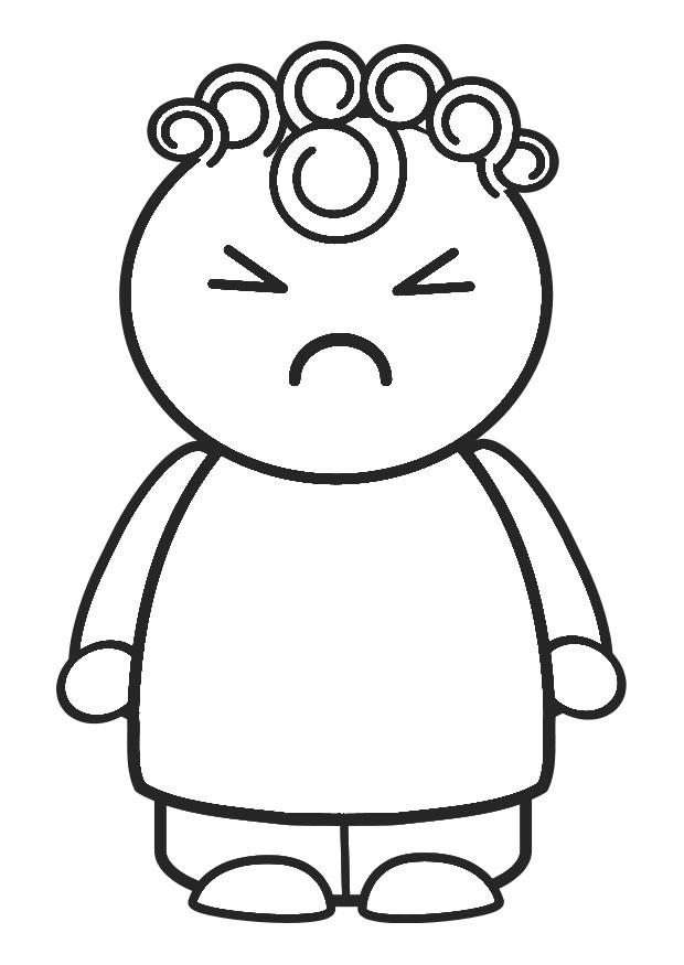 Coloring Page angry - free printable coloring pages - Img 28004