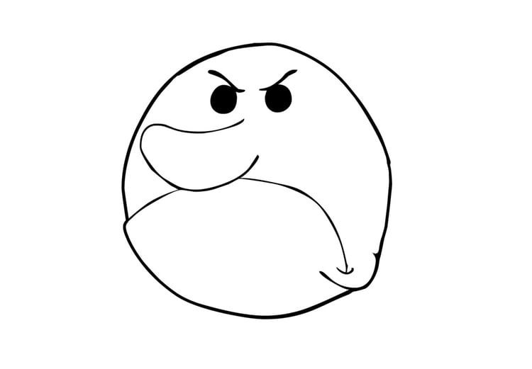 Coloring page Angry