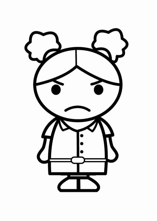 Coloring page angry