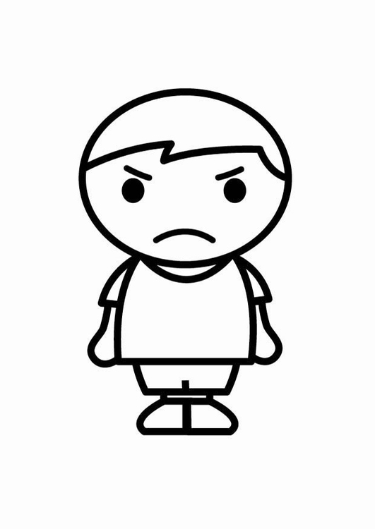 Coloring page angry