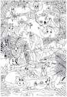 Coloring pages animals in the jungle