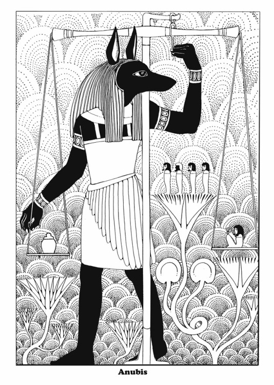 Coloring Page Anubis - Free printables - Img 27054