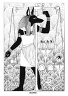coloring-page Anubis