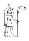 Coloring pages Anubis