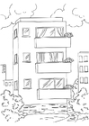 Coloring page appartment