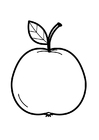 coloring-page apple