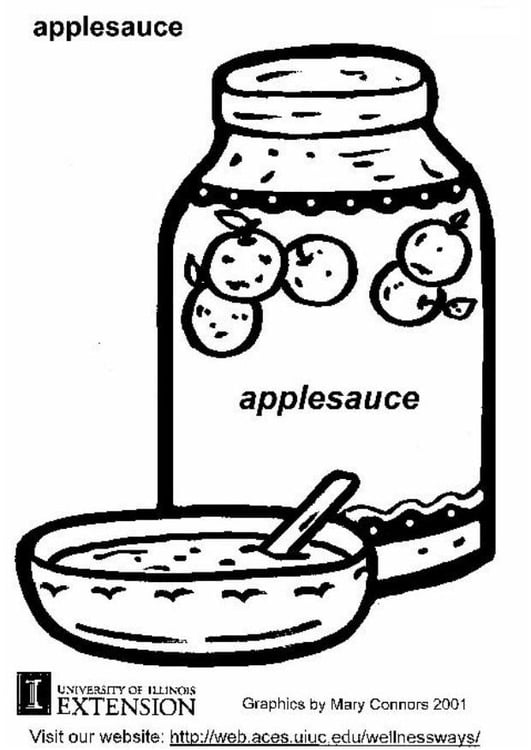 Coloring page applesauce