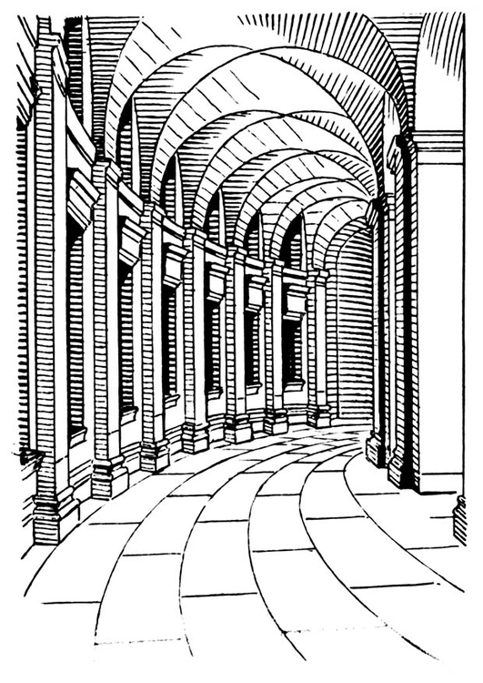 Coloring page arcade