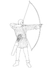 Coloring pages archery