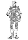 Coloring pages armour frontview