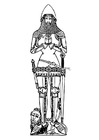 Coloring page armour frontview