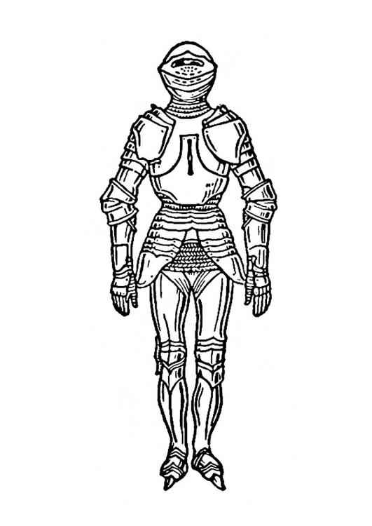 knights in armour coloring pages