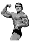 Coloring pages Arnold Schwarzenegger