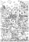 Coloring page arrival Sinterklaas