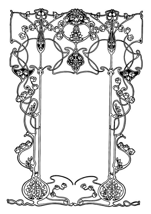 art nouveau frame