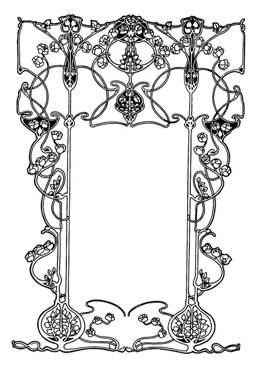 art nouveau frame