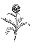 Coloring page artichoke