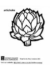 Coloring pages artichoke