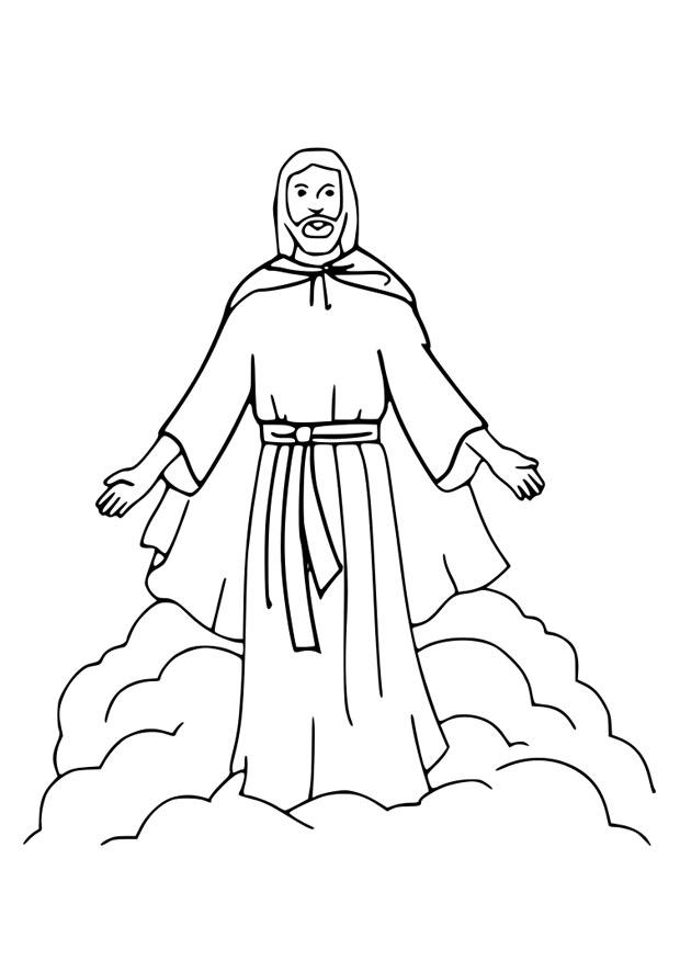 ascension coloring pages of jesus