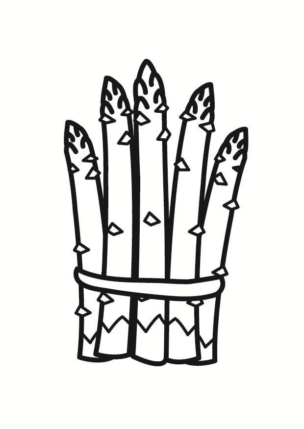 Coloring page asparagus