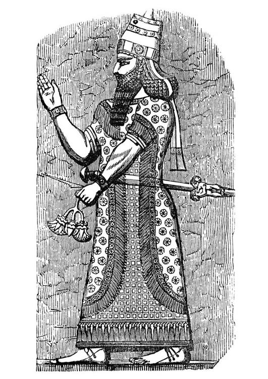 assyrian king