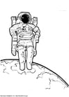 Coloring pages astronaut