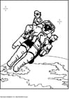 Coloring pages astronaut