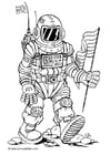 Coloring pages astronaut