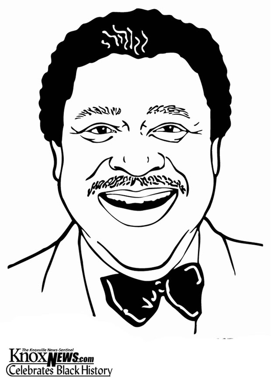 Coloring page B. B. King