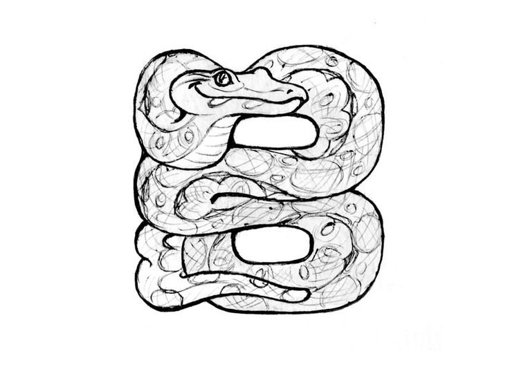 Coloring page b-boa