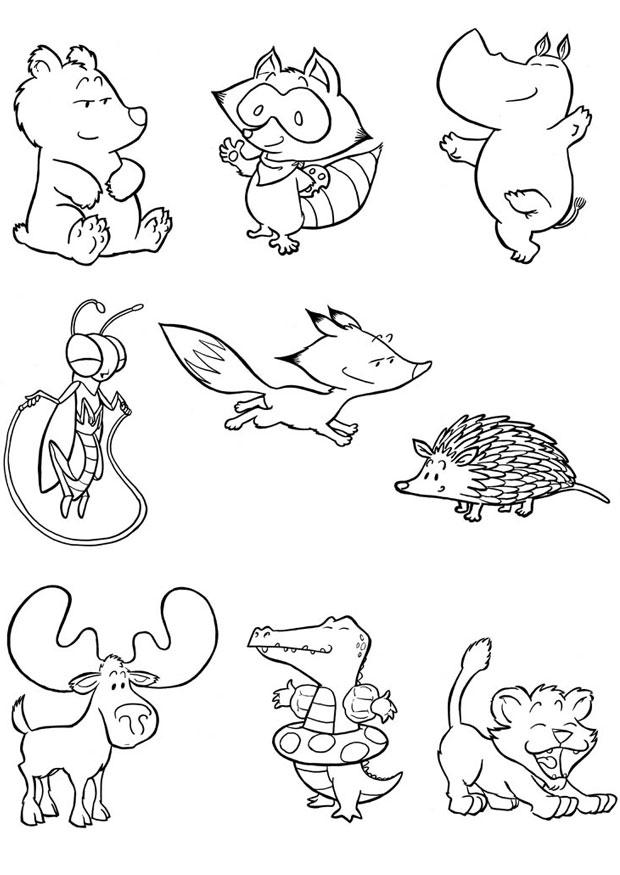 Coloring Page baby animals - free printable coloring pages - Img 24840