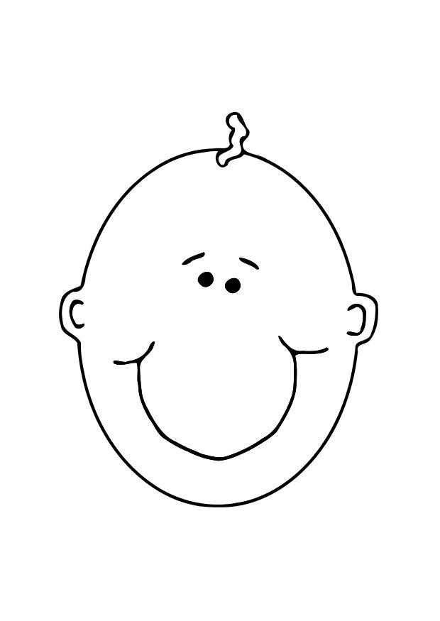 coloring pages of childrens faces