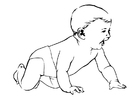 Coloring Page baby - free printable coloring pages - Img 10624