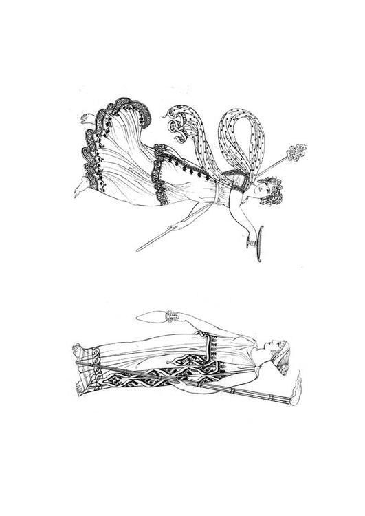 Bacchante and goddess from Ceres