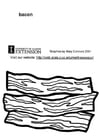 Coloring page bacon