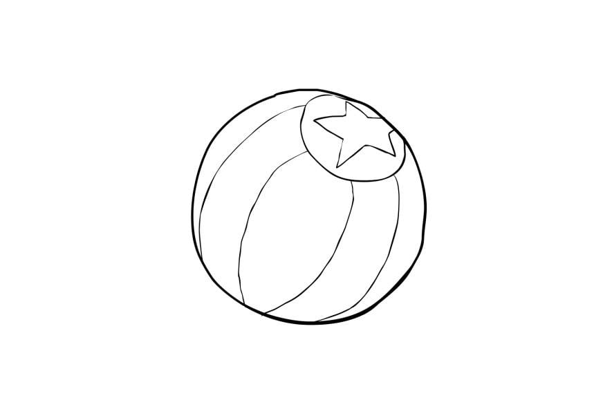 Coloring page ball