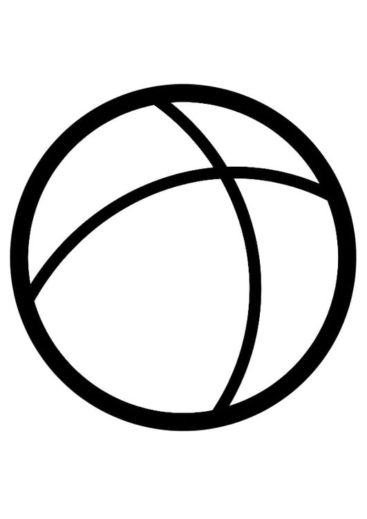 Coloring page ball