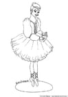 Coloring pages ballerina