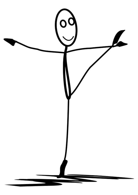 Coloring page ballet