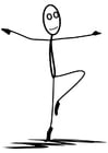 Coloring page ballet