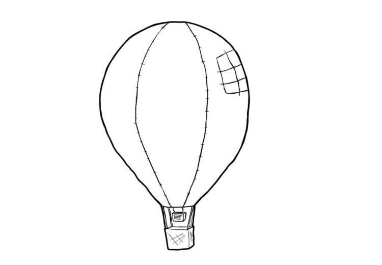 Coloring page balloon