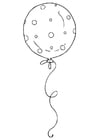 Coloring page balloon