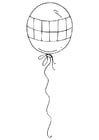 Coloring page balloon